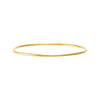 Gold / 2MM Solid Rounded Bangle Bracelet - Adina Eden's Jewels