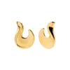  Solid Graduated Curved On The Ear Stud Earring - Adina Eden's Jewels