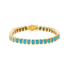 Colored Bezel Baguette Tennis Bracelet