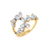 Gold / 6 Fancy Multi Shape CZ Scattered Ring - Adina Eden's Jewels