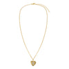 Pave Teardrop Accented Heart Pendant Necklace - Adina Eden's Jewels