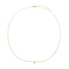 Gold / A Solid Mini Initial Pendant Necklace - Adina Eden's Jewels