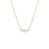  Lab Grown Diamond Marquise Cut Curved Bar Necklace 14K - Adina Eden's Jewels