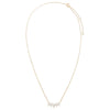  Lab Grown Diamond Marquise Cut Curved Bar Necklace 14K - Adina Eden's Jewels