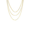 Gold Shiny Baby Mariner Chain Necklace Combo Set - Adina Eden's Jewels