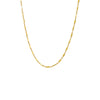 Gold / 14" Solid Cylinder Chain Necklace - Adina Eden's Jewels