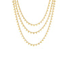  Solid Dangling Discs Cuban Link Necklace - Adina Eden's Jewels