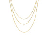 Gold Solid Ball Chain Necklace Combo Set - Adina Eden's Jewels