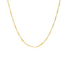 Gold / 14" Solid Bar X Ball Chain Necklace - Adina Eden's Jewels