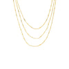  Solid Bar X Ball Chain Necklace - Adina Eden's Jewels