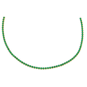 Colored CZ All Around Tennis Choker