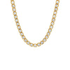 Gold CZ Princess Cut Bezel Tennis Necklace - Adina Eden's Jewels