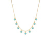 Turquoise Turquoise Bezel Shaker Necklace - Adina Eden's Jewels