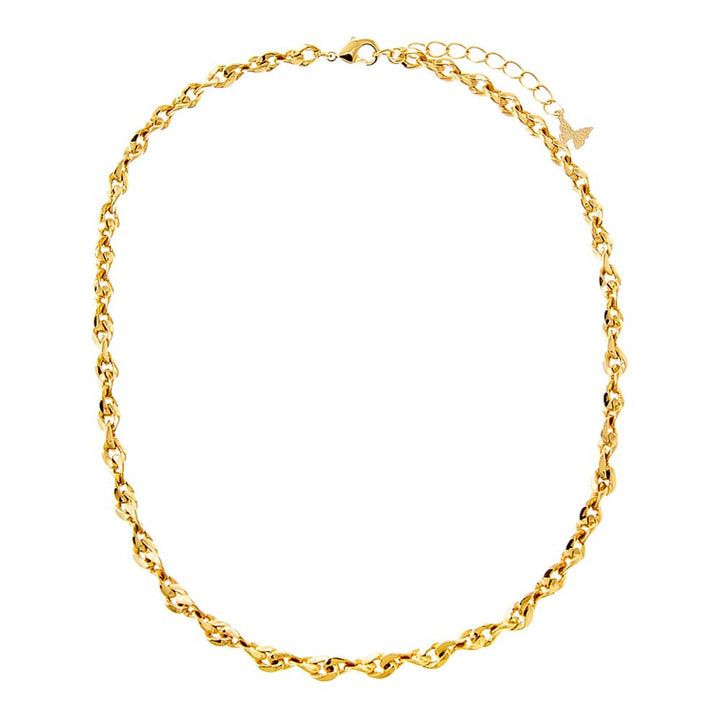 Solid Thick Link Chain Necklace