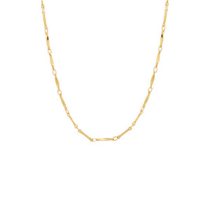 Solid Flat Bar Chain Necklace