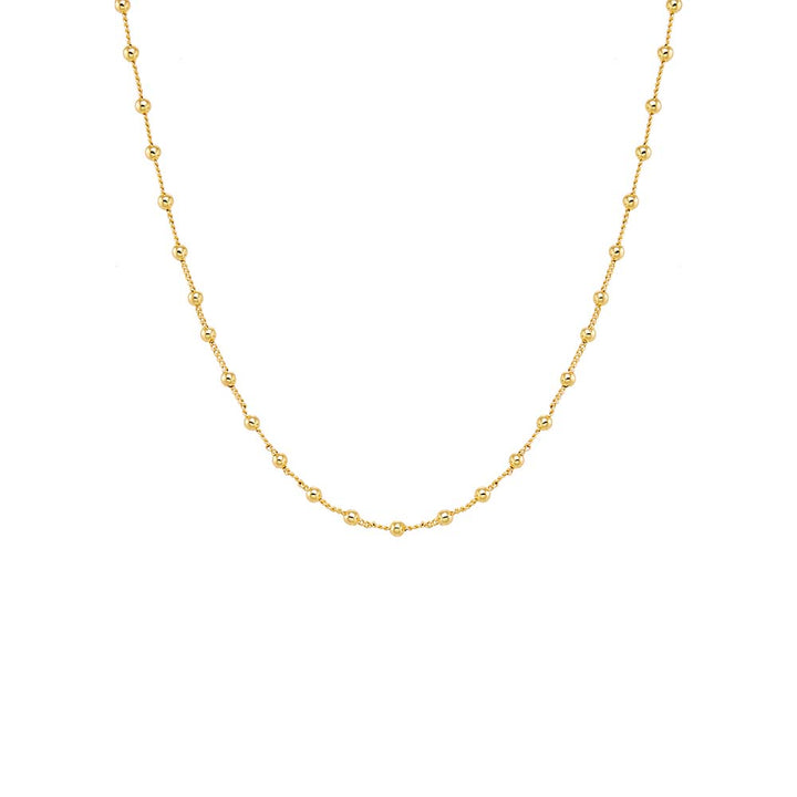 Solid Ball Chain Cuban Necklace