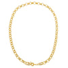  Solid/Pave Rounded Chain Necklace - Adina Eden's Jewels