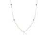 Turquoise Turquoise Multi Bezel Embedded Necklace 14K - Adina Eden's Jewels