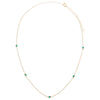  Turquoise Multi Bezel Embedded Necklace 14K - Adina Eden's Jewels