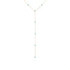 Turquoise Turquoise Embedded Lariat Necklace 14K - Adina Eden's Jewels