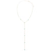  Turquoise Embedded Lariat Necklace 14K - Adina Eden's Jewels