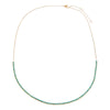  Turquoise Half Tennis Necklace 14K - Adina Eden's Jewels