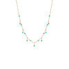 Turquoise Turquoise Bezel Shaker Necklace 14K - Adina Eden's Jewels