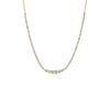 14K Gold Lab Grown Diamond Graduated Accent Tennis Necklace 14K - Adina Eden's Jewels