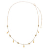  Diamond Bezel X Solid Marquise Shaker Necklace 14K - Adina Eden's Jewels