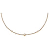 14K Gold Diamond Graduated Bezel Tennis Choker 14K - Adina Eden's Jewels