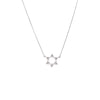 14K White Gold Diamond Open Star Of David Necklace 14K - Adina Eden's Jewels