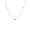 Turquoise Turquoise Bezel Pendant Necklace 14K - Adina Eden's Jewels