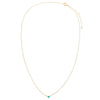  Turquoise Bezel Pendant Necklace 14K - Adina Eden's Jewels