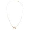  Diamond Baguette Chai Pendant Necklace 14K - Adina Eden's Jewels