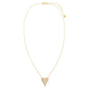  Pave Elongated Puffy Hearty Pendant Necklace - Adina Eden's Jewels