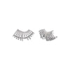 Silver Pave Fancy Cage Stud Earring - Adina Eden's Jewels