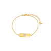 Gold Pave Heart Accented ID Charm Bracelet - Adina Eden's Jewels