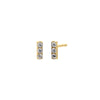  Pave Mini Bar Stud Earring 14K - Adina Eden's Jewels