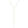 Pearl White Pearl Embedded Lariat Necklace - Adina Eden's Jewels