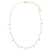  Pearl Embedded X Shaker Necklace - Adina Eden's Jewels