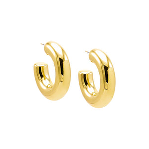 Gold / 40MM Perfect Solid Hoop Earring - Adina Eden's Jewels