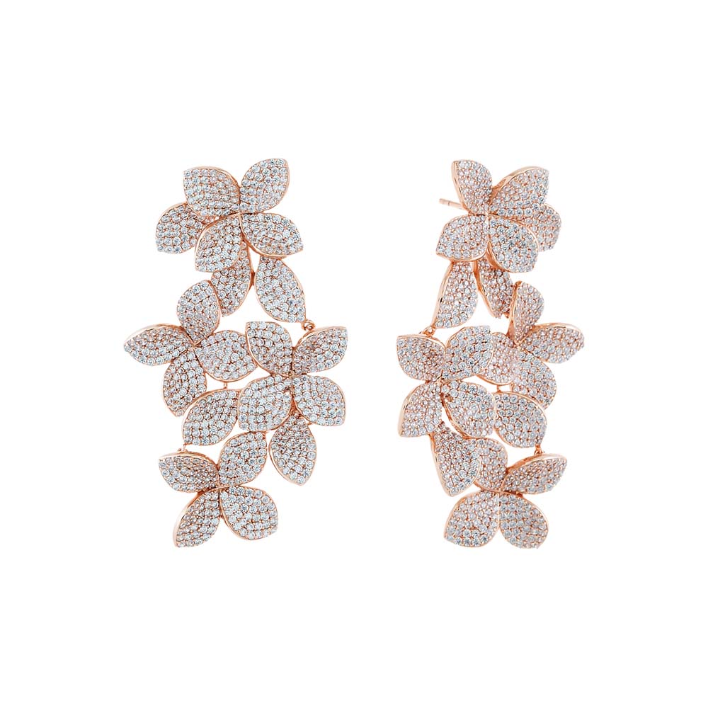 Oversized Raffia Flower Drop Earrings - Approximately 3