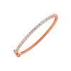 Rose Gold / 2MM CZ Tennis Bangle Bracelet - Adina Eden's Jewels