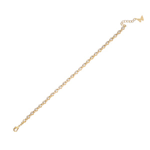 Gold CZ Bezel Multi Graduated Tennis Bracelet - Adina Eden's Jewels