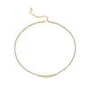 Gold CZ Bezel Graduated Tennis Necklace - Adina Eden's Jewels