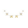 Gold Fun CZ Stud Earring Combo Set - Adina Eden's Jewels