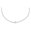 Silver Pave CZ Star Of David Tennis Choker - Adina Eden's Jewels