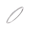 Silver CZ Graduated Tennis Bangle Bracelet - Adina Eden's Jewels