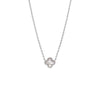 Silver Pave Outlined Four Leaf Clover Necklace - Adina Eden's Jewels