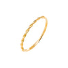 14K Gold / 6 Solid Beaded Rope Twist Band Ring 14K - Adina Eden's Jewels